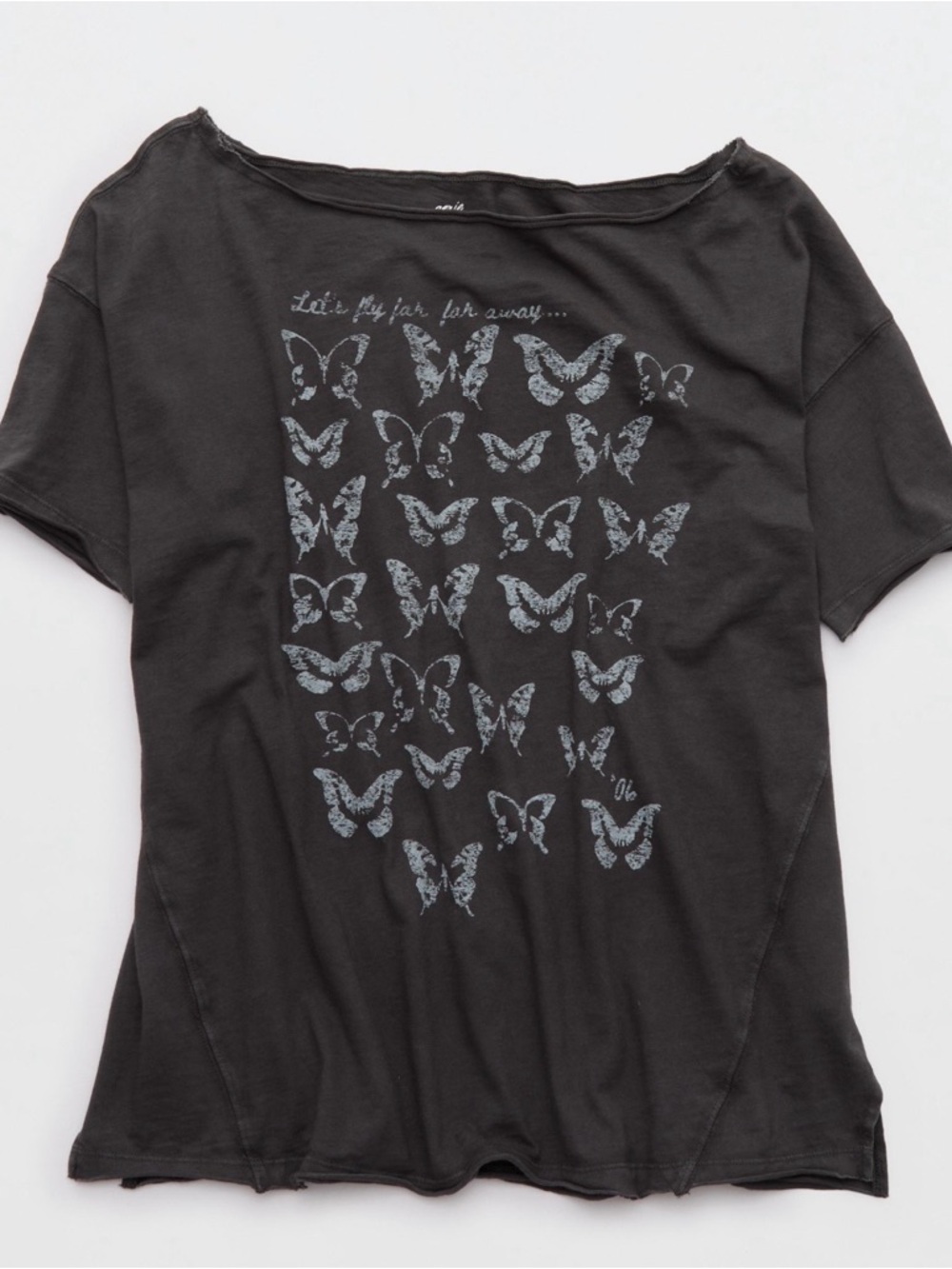 Aerie oversized off the shoulder butterfly tee - Picture 5 of 9